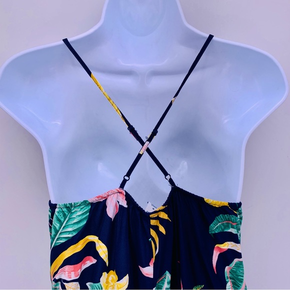 Old Navy V Neck Floral Maxi Dress Womens Size M - Picture 8 of 11